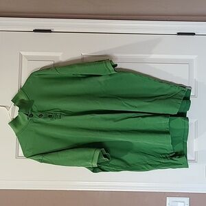 Duluth Trading Co Mens Green Polo Short Sleeve Shirt Size 2XLT